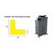 5S Supplies 5S Corner Markers, 1 in W., 3 in L., 0.003 in Thickness, 50 PK VSC-MINI-ORANGE - alternate 2